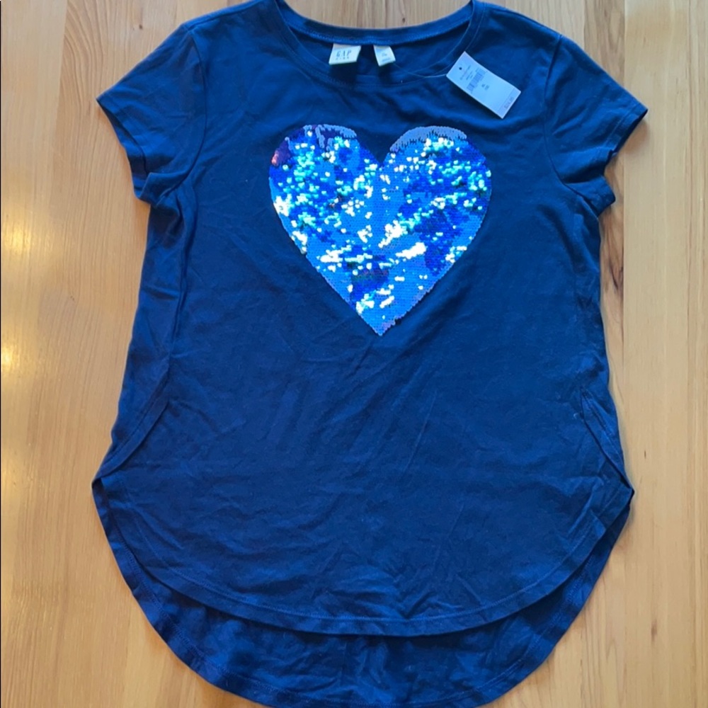 GAP 12 (xl) girls sequin flip shirt